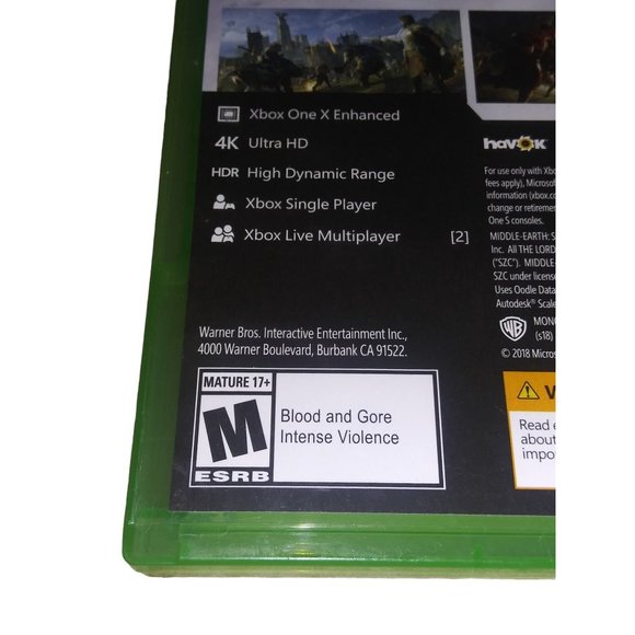 XBOX ONE Shadow of War Video Game 4K Ultra Middle Earth Definitive Edition 2018 - Picture 4 of 6